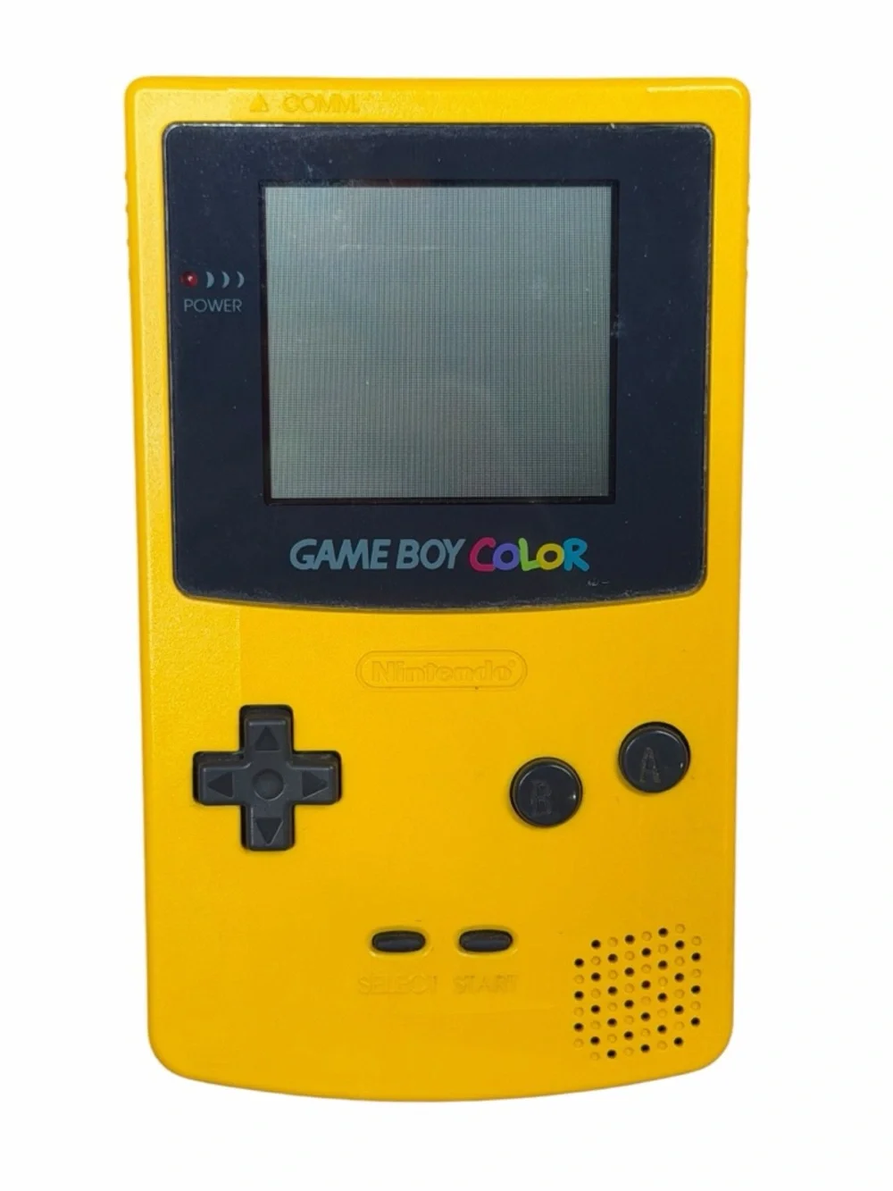 Vintage Yellow Game Boy Color with Carrying Case, Worm Light & Two Games